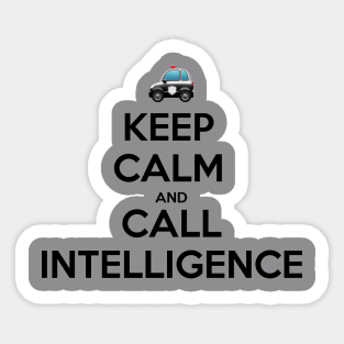 Keep Calm Intelligence Sticker